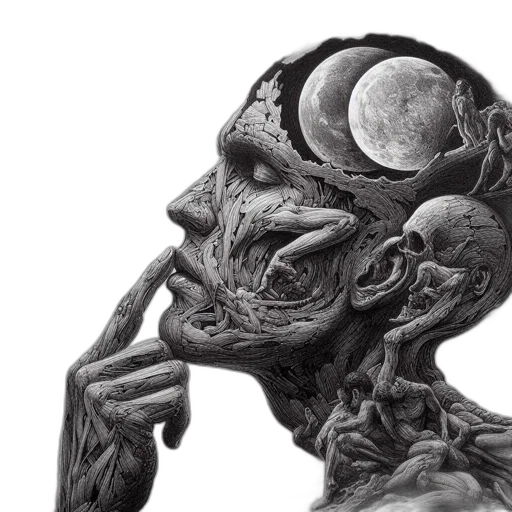 mask, face, creature, concept art, photorealistic, pencil sketch, fantasy art, outer space transparent PNG cut-out