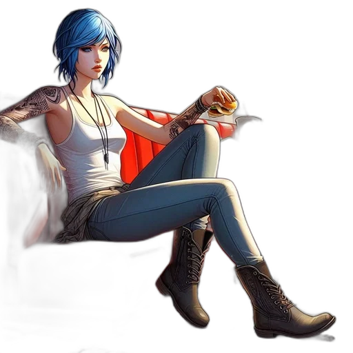 weapon, staff, sword, concept art, fantasy art, comic book art, cyberpunk, blue transparent PNG cut-out