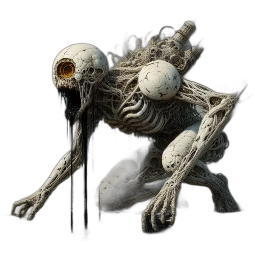 creature, animal, mask, staff, concept art, fantasy art, 3d render, photorealistic transparent PNG cut-out