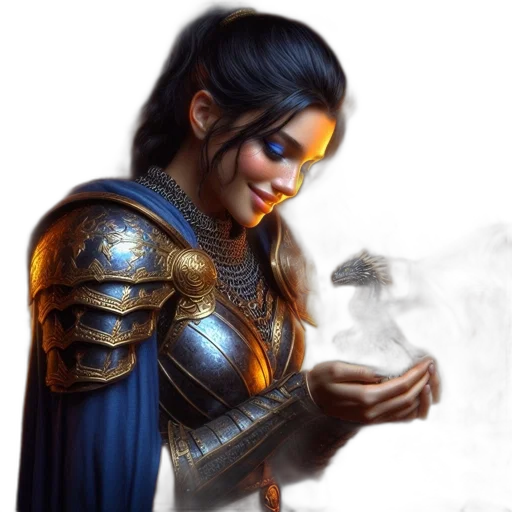 dragon, jewelry, sword, weapon, fantasy art, concept art, photorealistic, oil painting transparent PNG cut-out