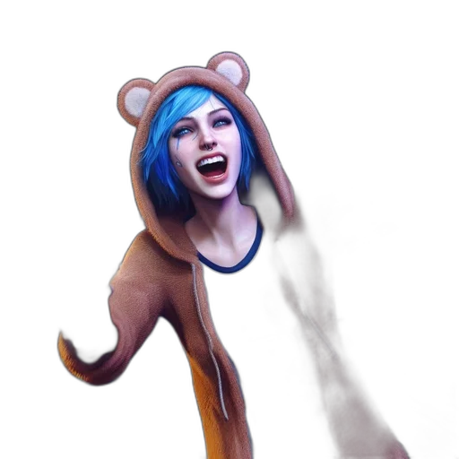 creature, animal, staff, face, concept art, anime, fantasy art, 3d render transparent PNG cut-out