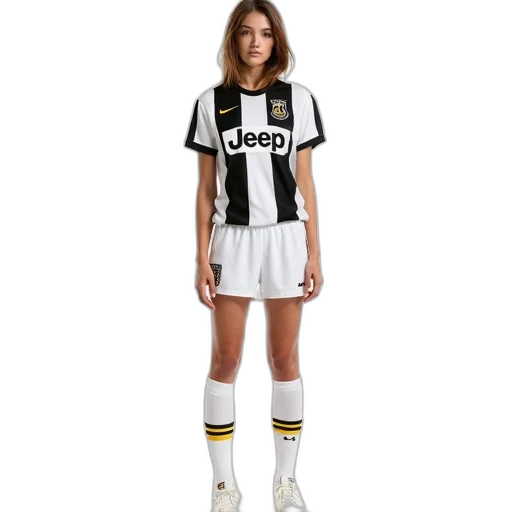 dress, monochrome, woman, wearing, white, black, striped, jersey transparent PNG cut-out