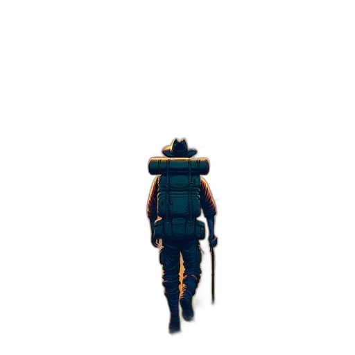 hat, robot, jacket, animal, pixel art, concept art, 3d render, cyberpunk transparent PNG cut-out