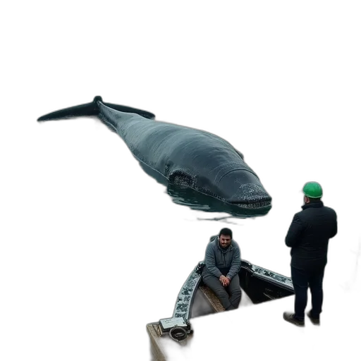 creature, animal, umbrella, staff, 3d render, concept art, vaporwave, photorealistic transparent PNG cut-out