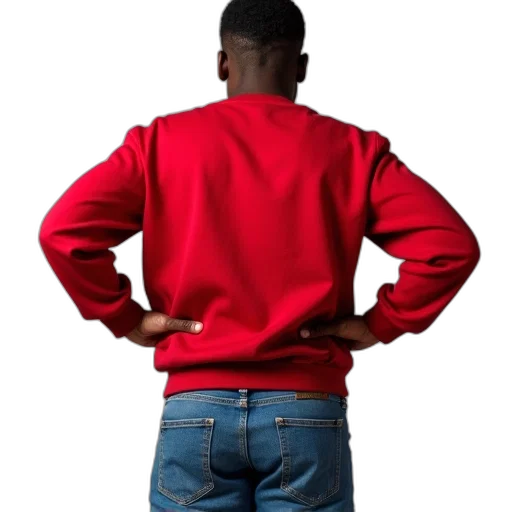 jacket, staff, furniture, robot, concept art, 3d render, red, person transparent PNG cut-out