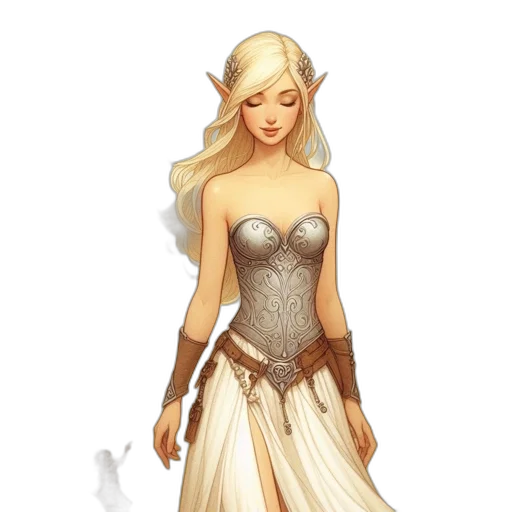 dress, dragon, fantasy art, concept art, pixel art, comic book art, earth tones, golden transparent PNG cut-out