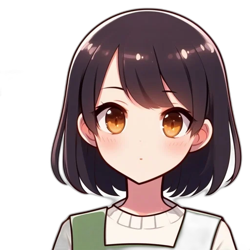 staff, hair, face, mask, anime, cartoon, pixel art, concept art transparent PNG cut-out