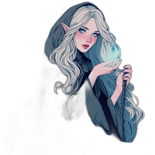 dress, creature, dragon, hair, fantasy art, concept art, watercolor, pixel art transparent PNG cut-out