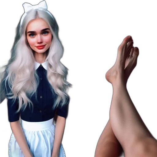 dress, shoes, creature, face, concept art, fantasy art, photorealistic, anime transparent PNG cut-out