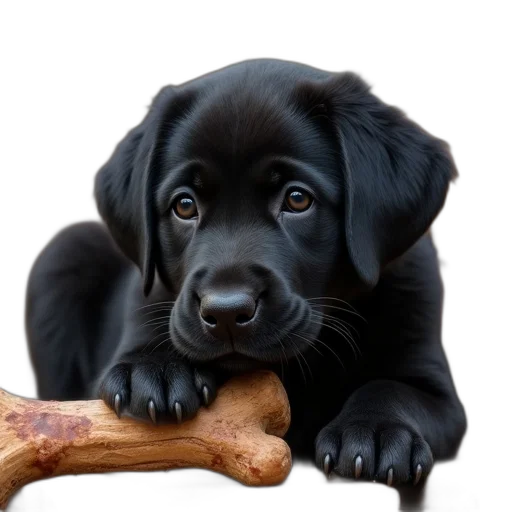 animal, weapon, food, staff, photorealistic, 3d render, black, labrador transparent PNG cut-out