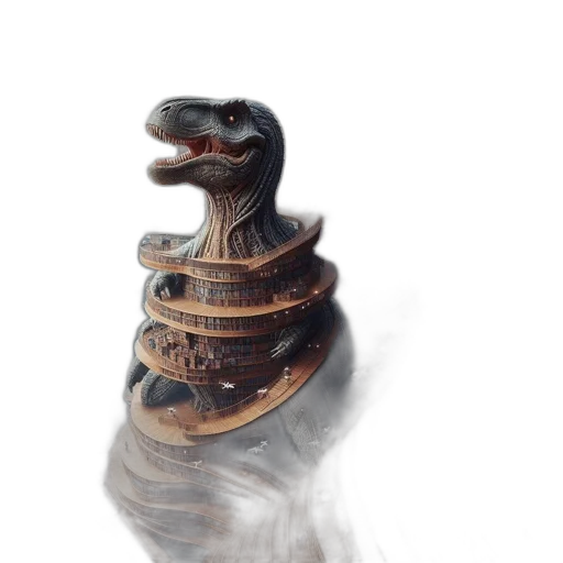 dragon, creature, bottle, robot, concept art, fantasy art, 3d render, photorealistic transparent PNG cut-out