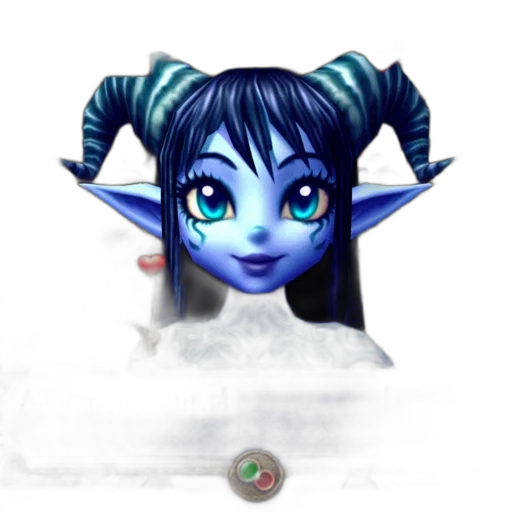 staff, face, mask, fantasy art, concept art, 3d render, anime, blue transparent PNG cut-out