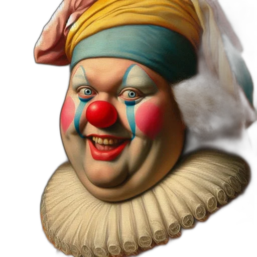 mask, face, crown, hat, 3d render, photorealistic, concept art, oil painting transparent PNG cut-out