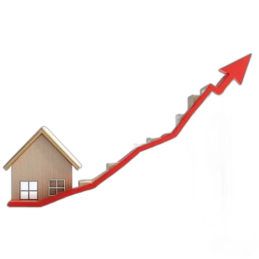 graph, showing, house, prices, home, market transparent PNG cut-out