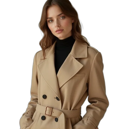 jacket, photorealistic, earth tones, golden, monochrome, photo, female, wearing transparent PNG cut-out