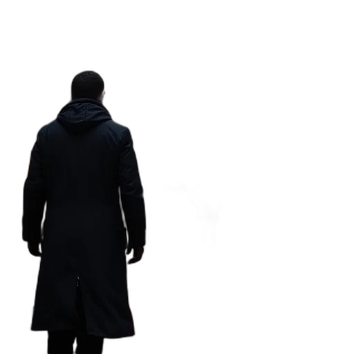 jacket, staff, mask, umbrella, concept art, 3d render, fog, dark transparent PNG cut-out