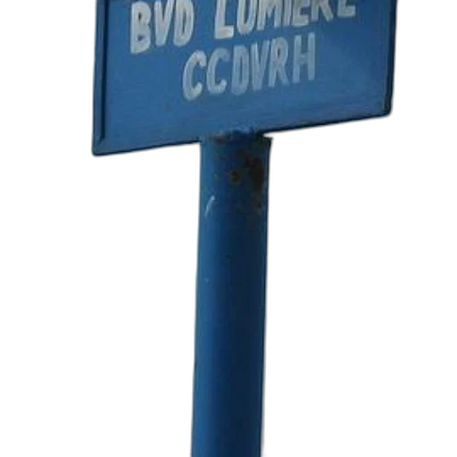 staff, furniture, 3d render, concept art, blue, sign, white, letters transparent PNG cut-out