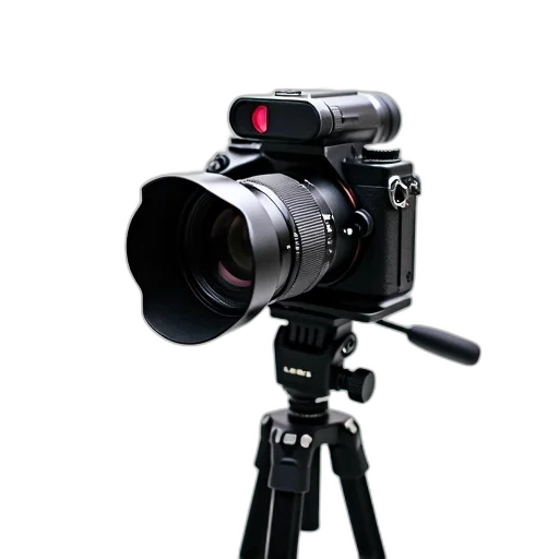 weapon, staff, 3d render, photorealistic, black, camera, large, lens transparent PNG cut-out
