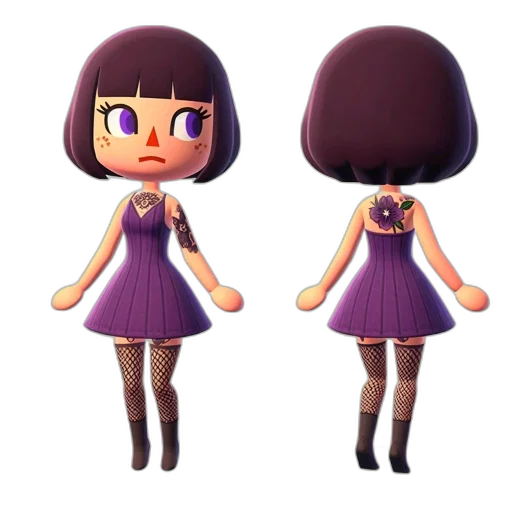dress, 3d render, concept art, cartoon, pixel art, dark, pastel, monochrome transparent PNG cut-out