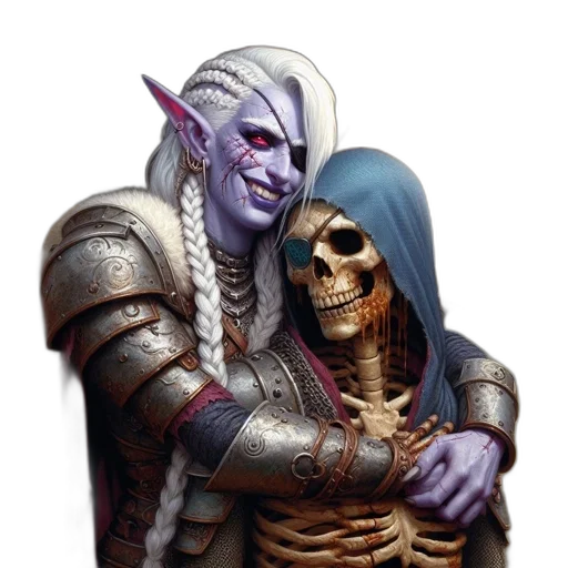 face, fantasy art, concept art, pixel art, photorealistic, blue, mischievous, elf transparent PNG cut-out