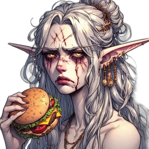 food, dragon, creature, fantasy art, concept art, pixel art, watercolor, female transparent PNG cut-out
