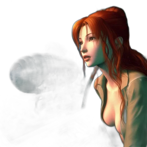 face, fantasy art, concept art, photorealistic, comic book art, fog, fire, underwater transparent PNG cut-out