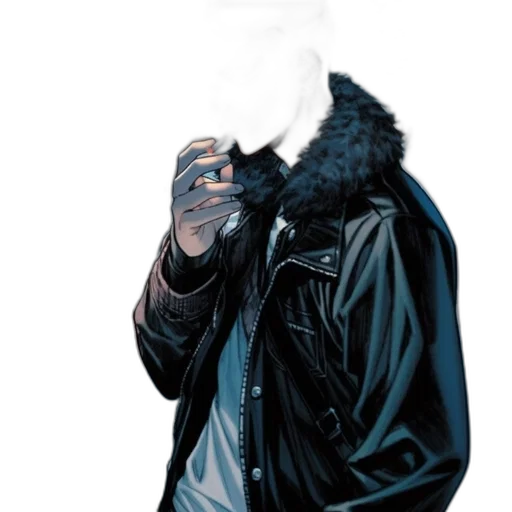 jacket, mask, face, hat, photorealistic, concept art, vaporwave, 3d render transparent PNG cut-out