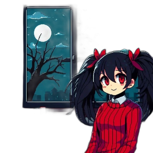mask, dress, creature, face, anime, pixel art, concept art, fantasy art transparent PNG cut-out