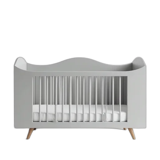 furniture, 3d render, modern, minimalist, crib, simple, clean, design transparent PNG cut-out