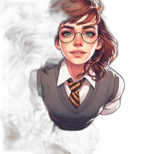 face, staff, hair, fantasy art, comic book art, watercolor, pixel art, fire transparent PNG cut-out
