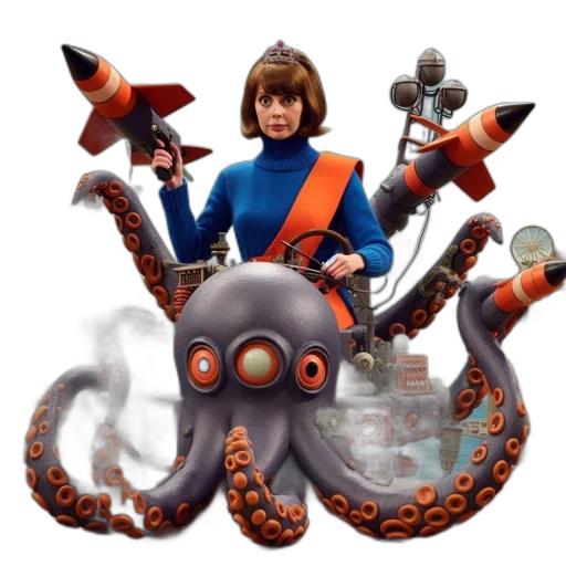 staff, creature, robot, animal, concept art, fantasy art, 3d render, pixel art transparent PNG cut-out