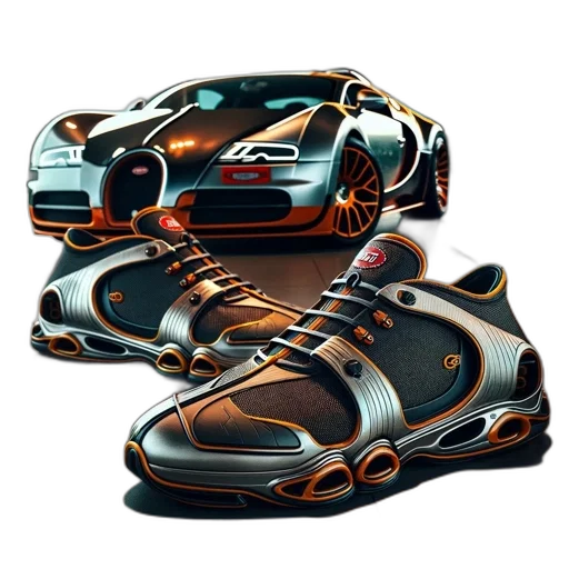 car, shoes, jewelry, concept art, 3d render, photorealistic, cyberpunk, luxury transparent PNG cut-out
