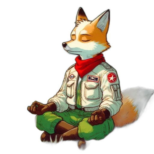 staff, jacket, animal, concept art, pixel art, fantasy art, watercolor, outer space transparent PNG cut-out