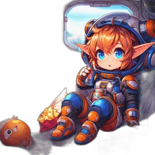 dragon, robot, staff, fantasy art, pixel art, concept art, watercolor, outer space transparent PNG cut-out