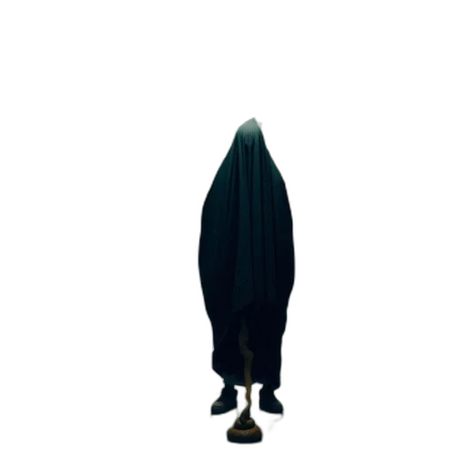dress, umbrella, staff, jacket, concept art, 3d render, pixel art, outer space transparent PNG cut-out