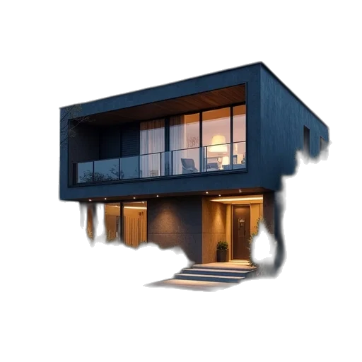 building, 3d render, photorealistic, concept art transparent PNG cut-out