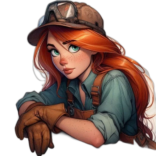 staff, hat, weapon, face, fantasy art, concept art, comic book art, watercolor transparent PNG cut-out
