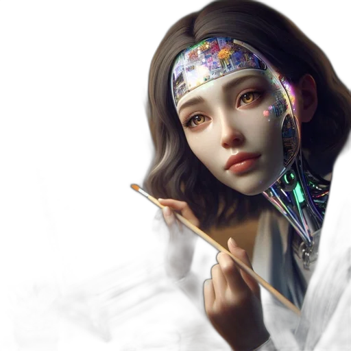 jewelry, mask, face, staff, fantasy art, photorealistic, concept art, cyberpunk transparent PNG cut-out