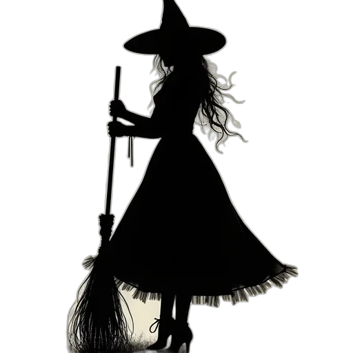 staff, dress, hat, hair, fantasy art, concept art, pixel art, comic book art transparent PNG cut-out