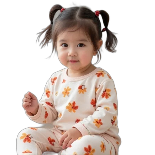 dress, photorealistic, child, cotton, pajamas, children, cartoon, long transparent PNG cut-out