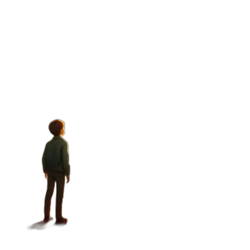 robot, jacket, creature, staff, concept art, 3d render, pixel art, photorealistic transparent PNG cut-out