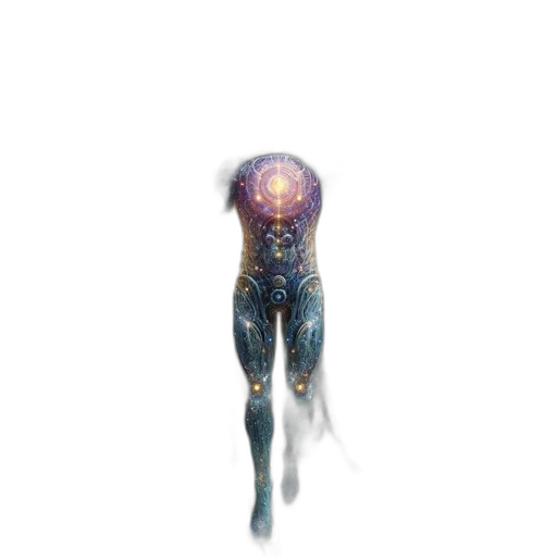 robot, creature, dress, staff, concept art, pixel art, fantasy art, cyberpunk transparent PNG cut-out