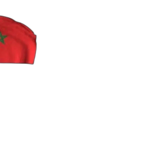 hat, crown, jacket, umbrella, 3d render, red, flag, green transparent PNG cut-out