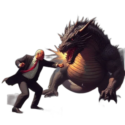 dragon, creature, animal, concept art, fantasy art, pixel art, comic book art, fire transparent PNG cut-out