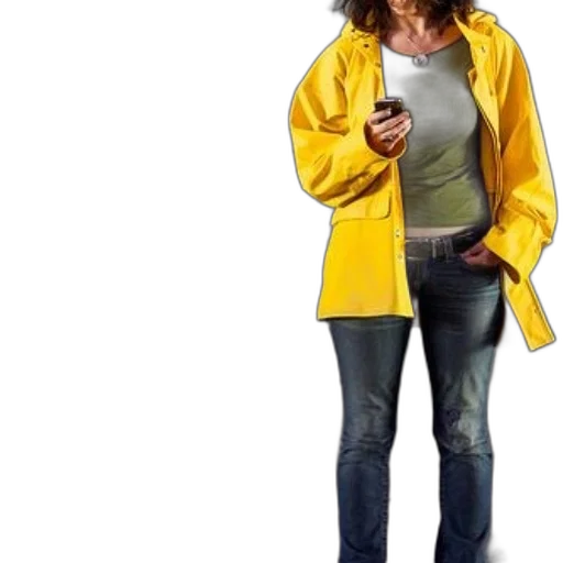 jacket, umbrella, staff, dress, photorealistic, concept art, 3d render, rain transparent PNG cut-out