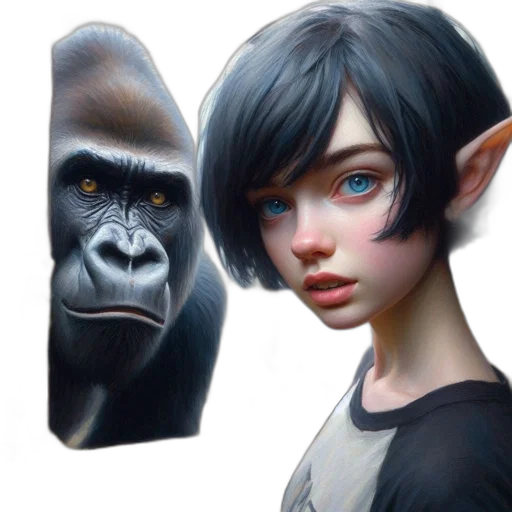 face, mask, animal, creature, concept art, fantasy art, photorealistic, 3d render transparent PNG cut-out