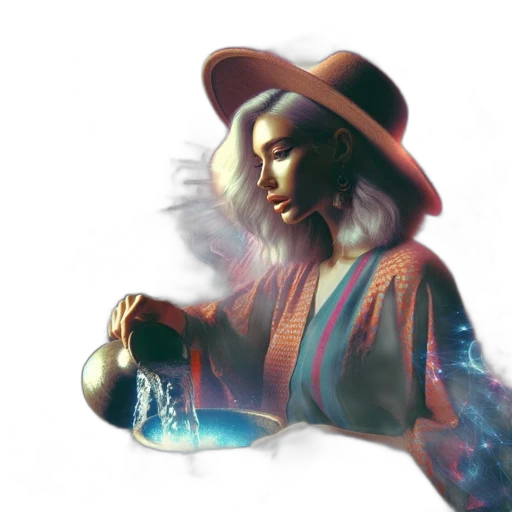 hat, jacket, crown, dress, watercolor, photorealistic, concept art, fantasy art transparent PNG cut-out