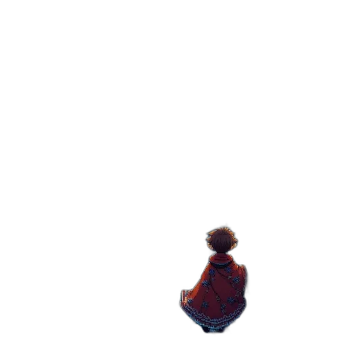 creature, robot, crown, dress, pixel art, concept art, watercolor, anime transparent PNG cut-out