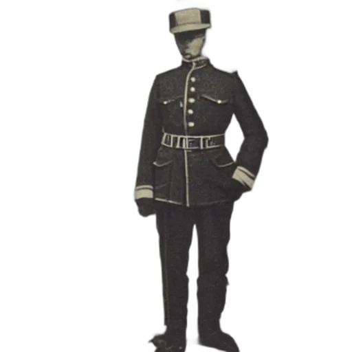 staff, jacket, hat, dress transparent PNG cut-out