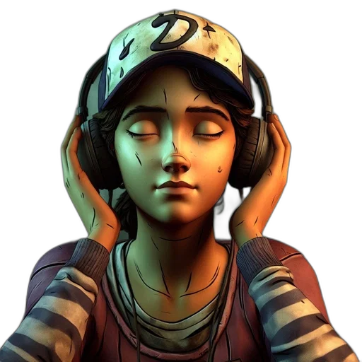 face, hat, concept art, 3d render, fantasy art, photorealistic, animated, character transparent PNG cut-out